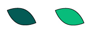 パーソナルカラー　クール（ブルーベース）　緑